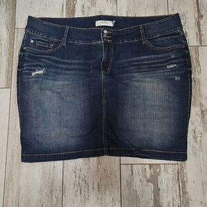 Torrid Indigo Denim Skirt 24 Plus